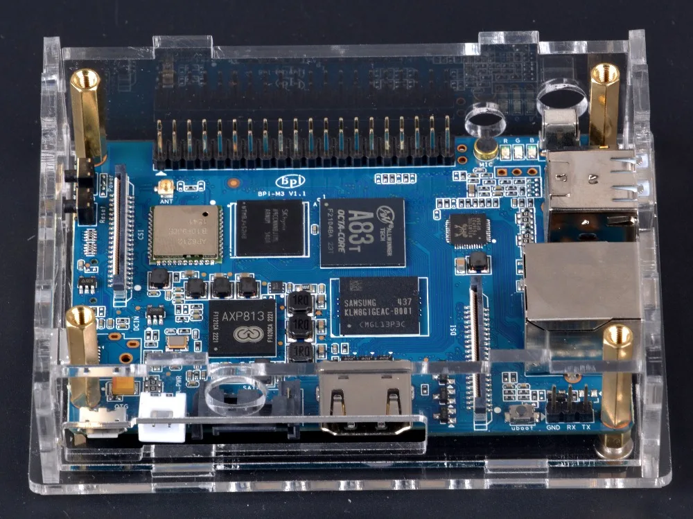 Чехол Banana Pi M3/M2 Ultra/M64 акриловый/прозрачный | Компьютеры и офис