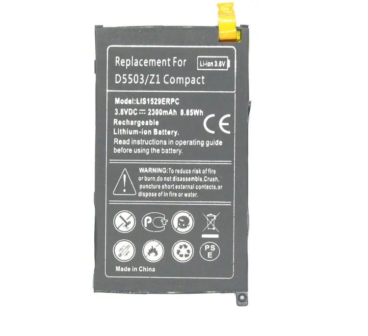 ITopZea 2 шт. 2300mAh / 8.85Wh LIS1529ERPC сменный литий-полимерный аккумулятор для Z1 mini D5503 Compact M51w