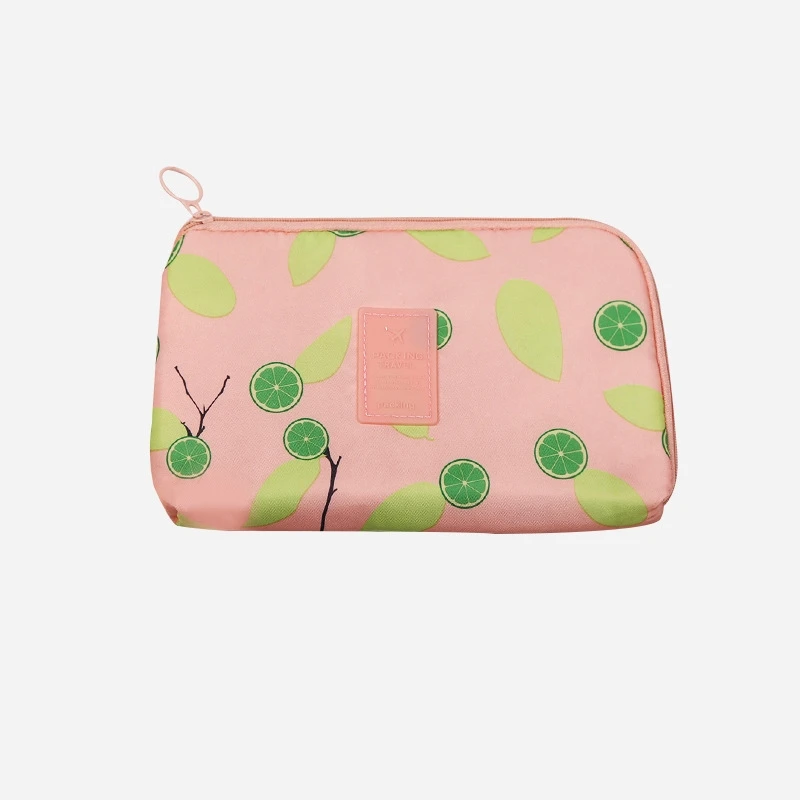 Pink orange Аксессуары для путешествий женское сокровище зарядка для мобильного телефона кабель для передачи данных цифровая сумка портативное зарядное устройство гарнитура - Цвет: Pink orange