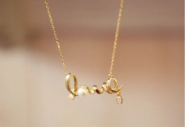 2020 Новое корейское модное темпераментное короткое ожерелье влюбленные бусы с