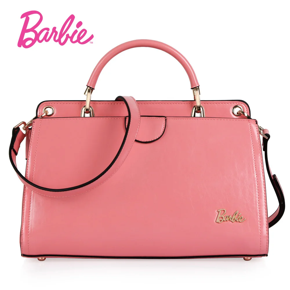 Барби женская сумка милый простой стиль Новая розовая из искусственной кожи