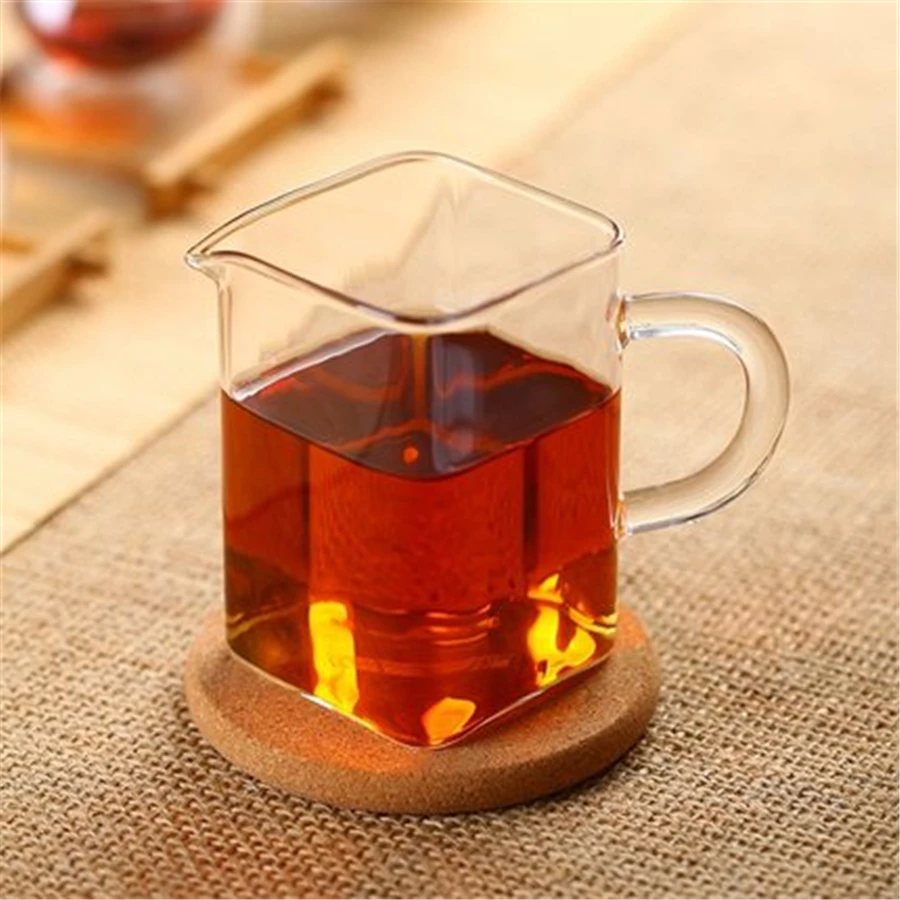 Прозрачные двойные стеклянные кофейные чашки кружка для кунг фу домашняя