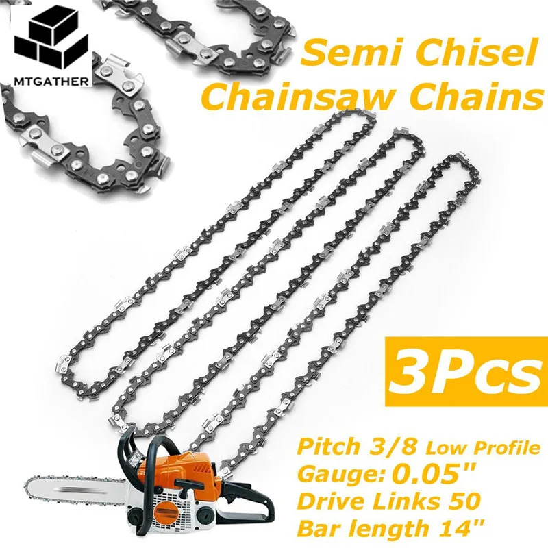 MTGATHER 3x цепная пила полузубило 3/8LP 0 05 для электрической пилы Stihl MS170 MS171 MS180