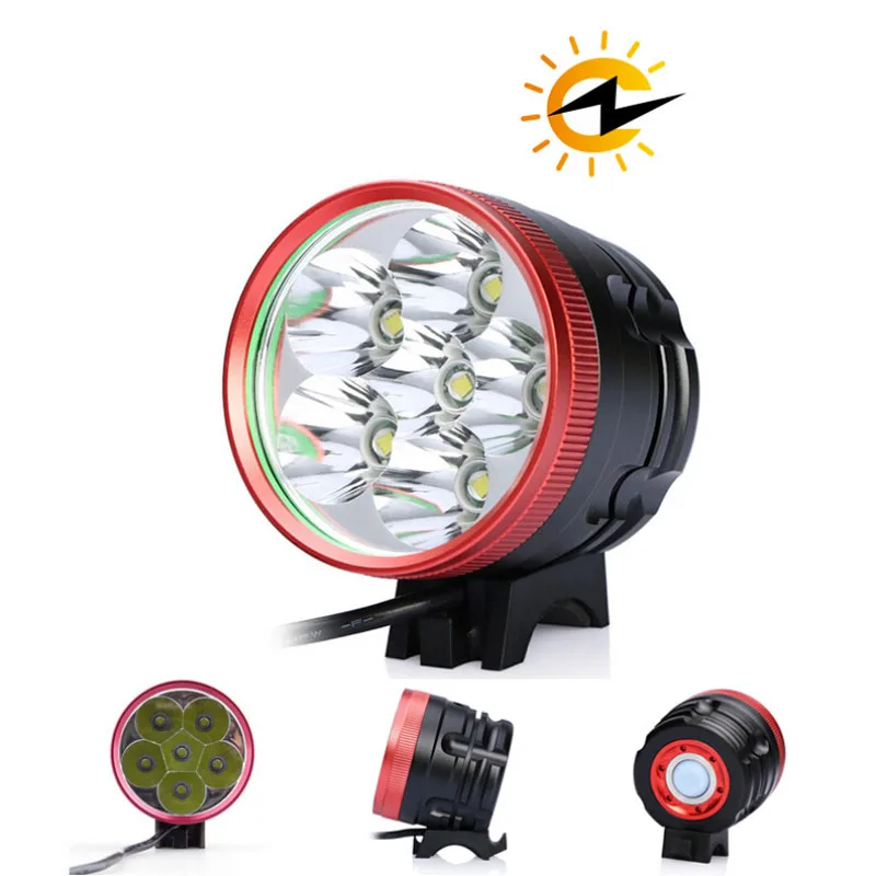 9300LM 3-режимный Экстра налобного фонаря яркий езды на велосипеде 6 CREE XM-L U2 светодиодный светильник головной светильник Аксессуары для велосипеда велосипедные фары 8400 мАч Батарея