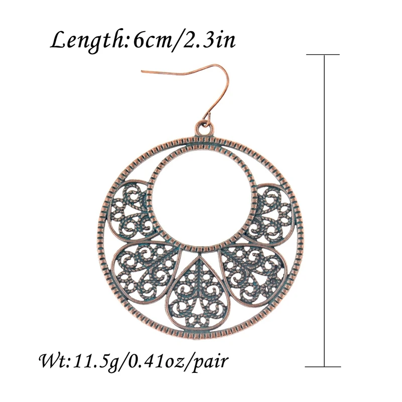 Женские винтажные большие круглые серьги Jhumka индийские украшения богемные