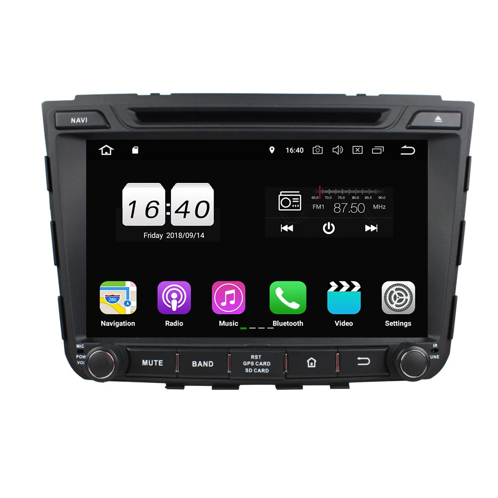 Android 8 1 2 Гб ОЗУ 16 4 ядра для Hyundai IX25 2014 2015 автомобильный DVD плеер GPS Glonass карта RDS радио