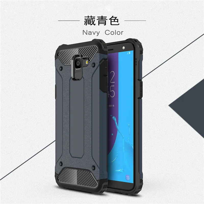 Армированный чехол для телефона для samsung Galaxy J7 Neo MAX J3 J5 Grand Prime J4 J6 A6 A8 плюс A3 A5 A7 жесткий чехол-накладка из поликарбоната и термополиуретана чехол-накладка