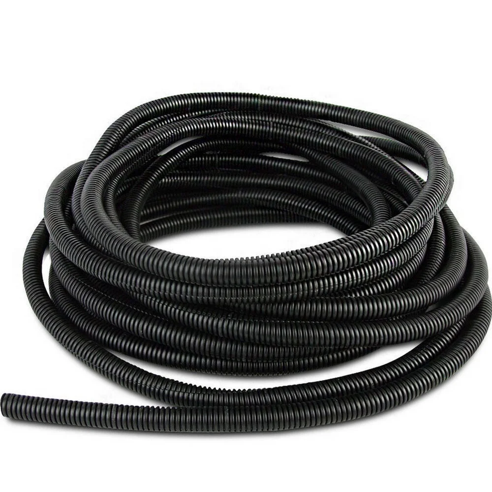 EE support 6M Length Multi-size Width Split Loom Wire Automobile Flexible Tubing Conduit Hose Black Car accessories | Автомобили и