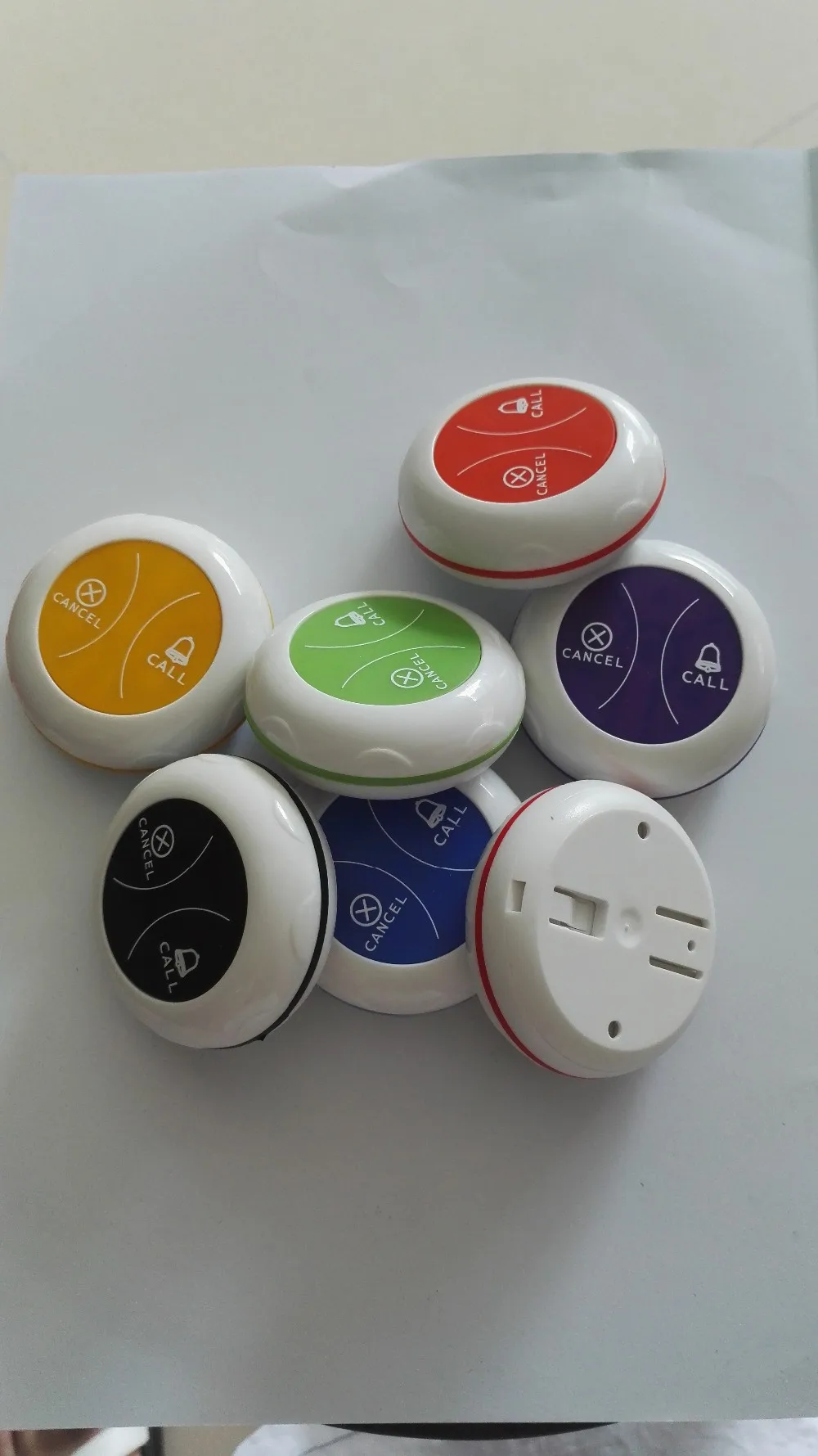 Wireless Restaurant Pager System Voice Reporting Receiver Screen Call Bell Transmitter Button(1 display+12 call button) | Компьютеры и