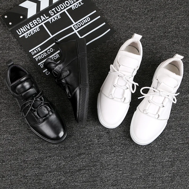 Туфли мужские повседневные из натуральной кожи на шнуровке дышащие удобные для