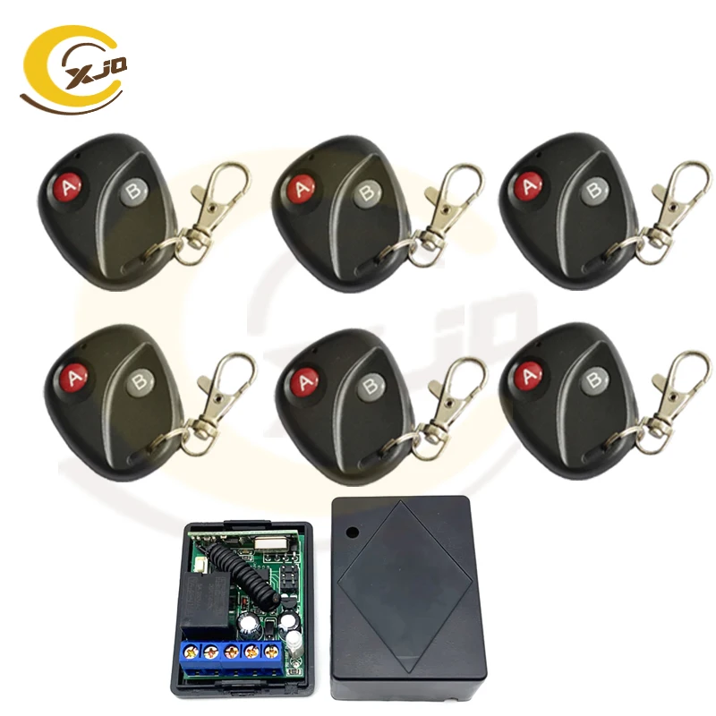 XJQ DC 12V 1CH RF Беспроводной дверной переключатель системы дистанционного управления