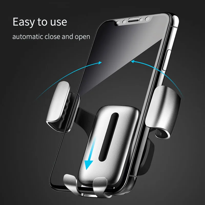 OUSU Auto Clamping Car Phone Holder 4&quot-6 &quot telefon tutucu Stand Support Telephone For samsung iphone holder | Мобильные
