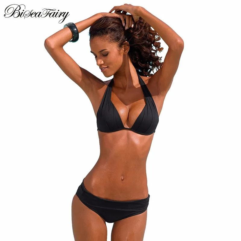 Женский купальник пуш-ап сексуальное бикини размера плюс Бразильское в стиле