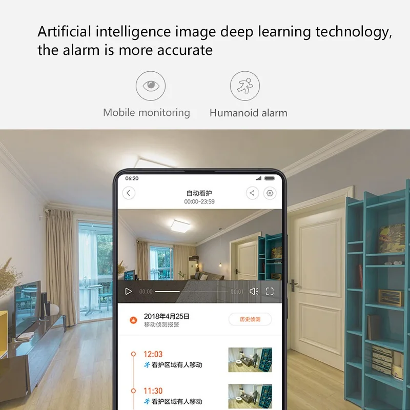 Xiaomi Mijia xiaobay Smart I P камера AI улучшенная версия 1080P Full HD видеокамера ночного видения WiFi умная камера управление приложением