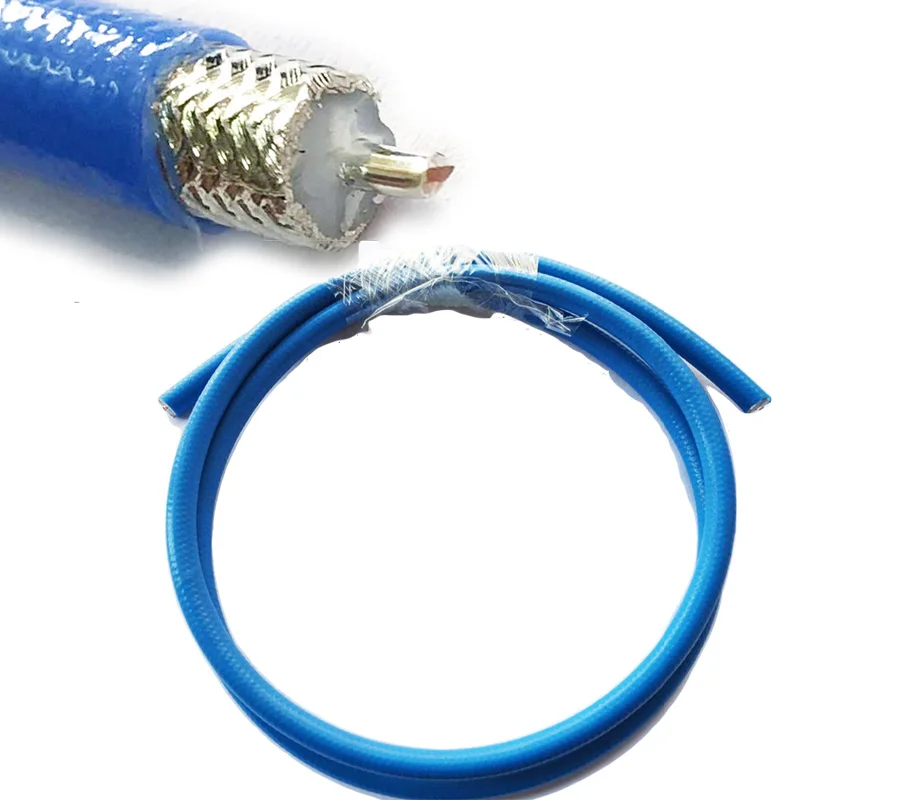 1 м 3 фута RG401 RG 401 синий кабель провода полугибкий RF коаксиальный 50 Ом|5 wire cable|cable