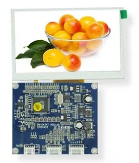 Видео (CVBS)+ плата привода VGA + 4 3 дюймовый TFT LCD резистивный сенсорный 480*272 (система