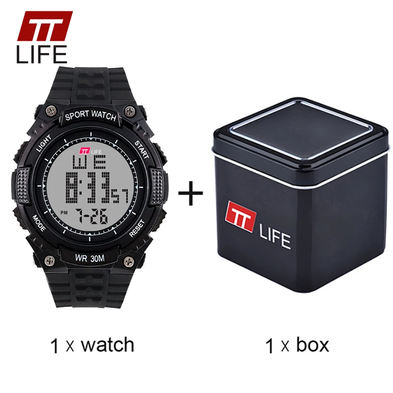 TTLIFE Для мужчин Военная Униформа аналоговые цифровые часы Водонепроницаемый