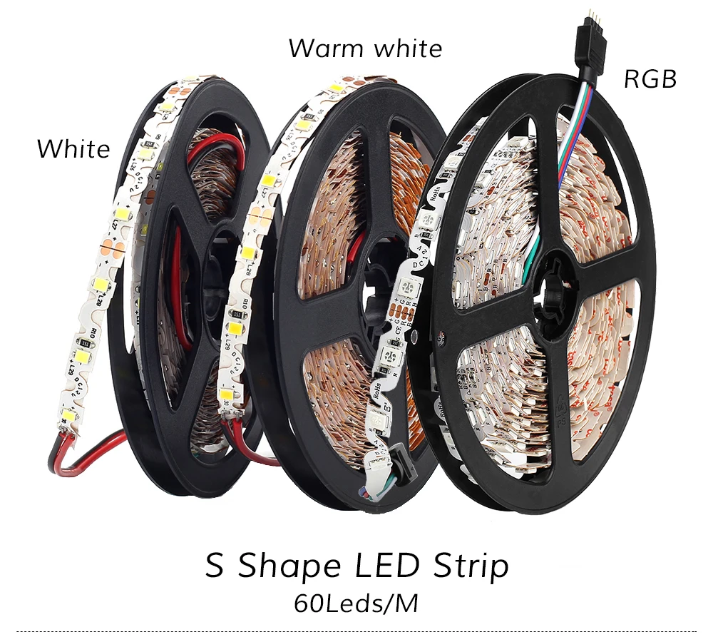 Светодиодная лента 12 в пост. Тока 2835 SMD 60 светодиодов/м 5 м/лот мм узкая ширина
