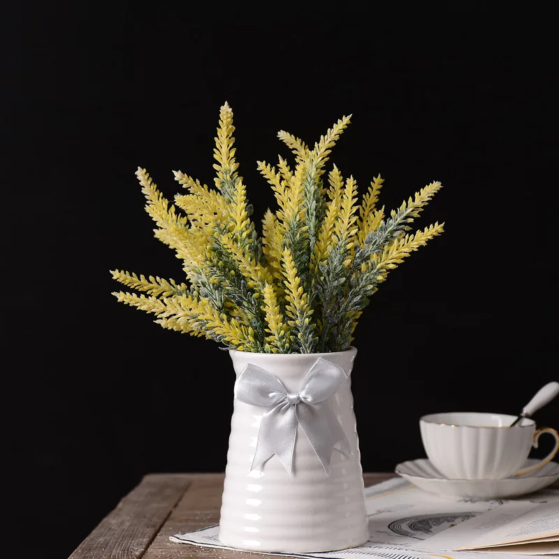 Искусственные Лавандовые искусственные цветы букет с распылителем красивый