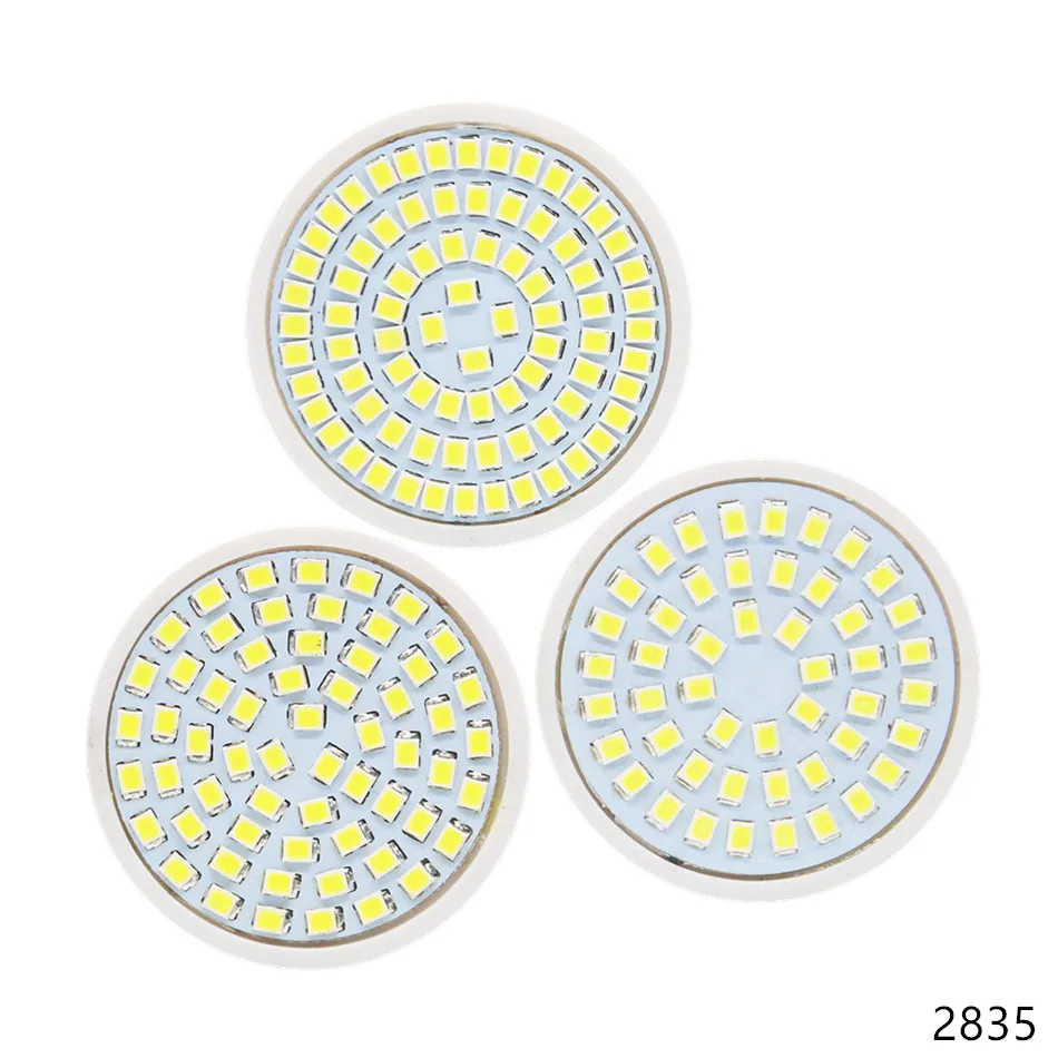 GU10 LED Lamp 220V 2835 Lampada Bulbs Spot Light 48LED 60LED 80LED Bombillas Spotlight GU 10 Candle Lamparas 10pcs/lot | Лампы и