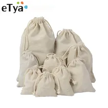 ETya ручная работа, Хлопковая Сумка на шнурке для мужчин и женщин, органайзер для путешествий, многоразовая сумка для покупок, женская сумка для хранения багажа