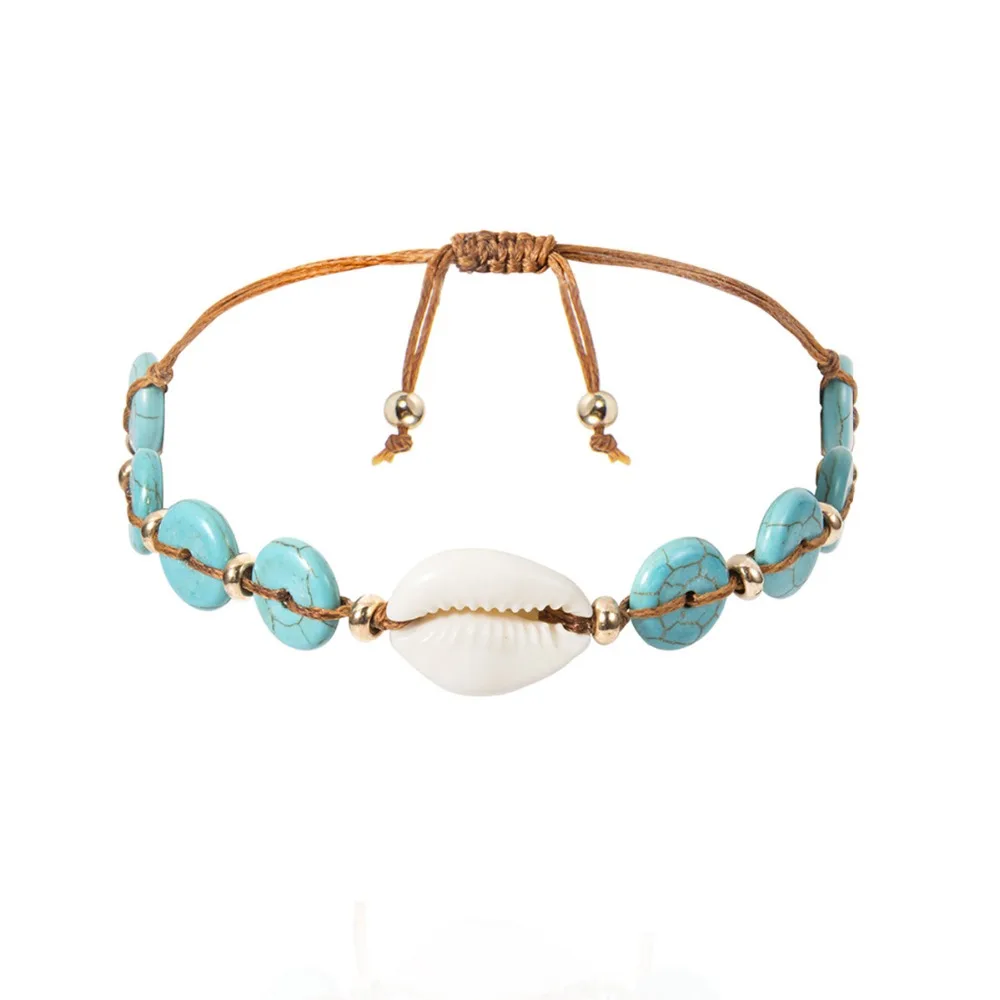 OLOEY Women Bohemian Bracelet Retro Simple Adjustable Hand Chain For Ladies Casual Beach Female Jewelry Bangles Bracelets | Украшения и