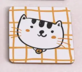 Деревянная подставка для напитков Uncle cat, нескользящая изоляционная чайная подкладка для кофейного столика, современные бирдекели, 1 шт - Цвет: 2