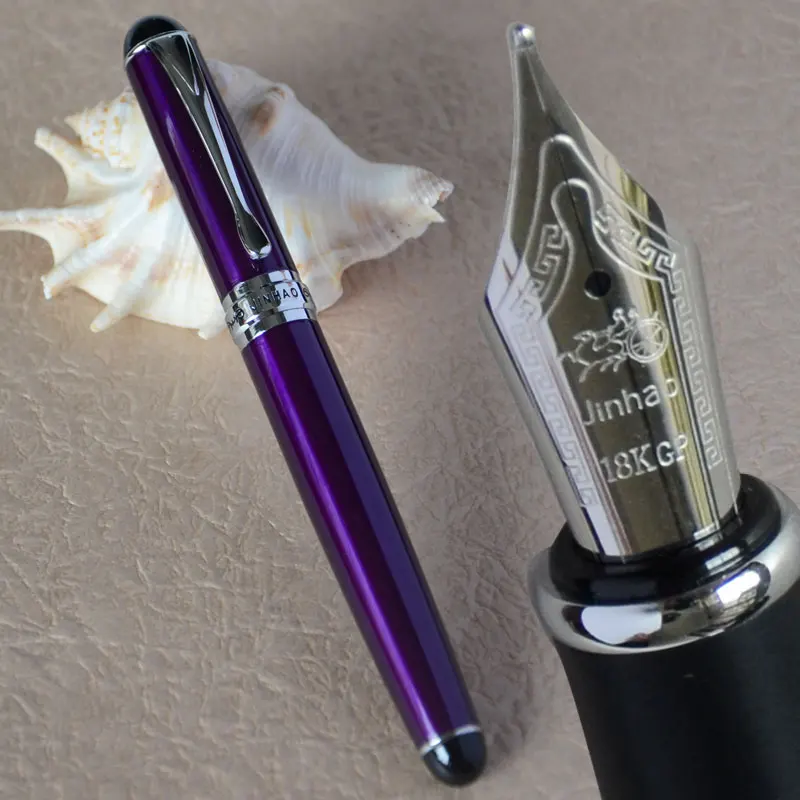 Ручка перьевая JINHAO X750 с фиолетовым цилиндром 0 7 мм средний наконечник