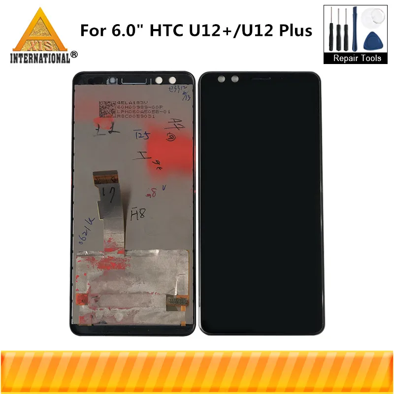 Axisinternational для 6," htc U12+/U12 Plus ЖК-экран+ Сенсорная панель дигитайзер для 2880*1440 U12 Plus дисплей
