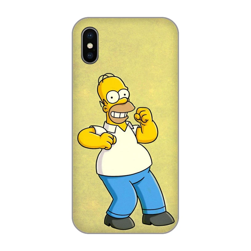Мягкий ТПУ чехол для iPhone 4 5 5S SE 6 6s 7 8 Plus X 10 XR XS Max Bart Simpson Забавный мультяшный |
