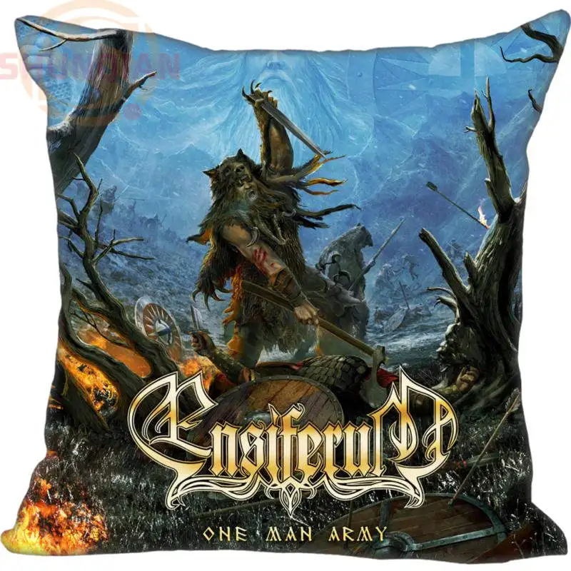 

LU Fashion boutique Custom One Man Army Ensiferum альбом Подушка Чехол квадратная подушка чехол s на молнии 20x20 см 35x35 см 40x40 см
