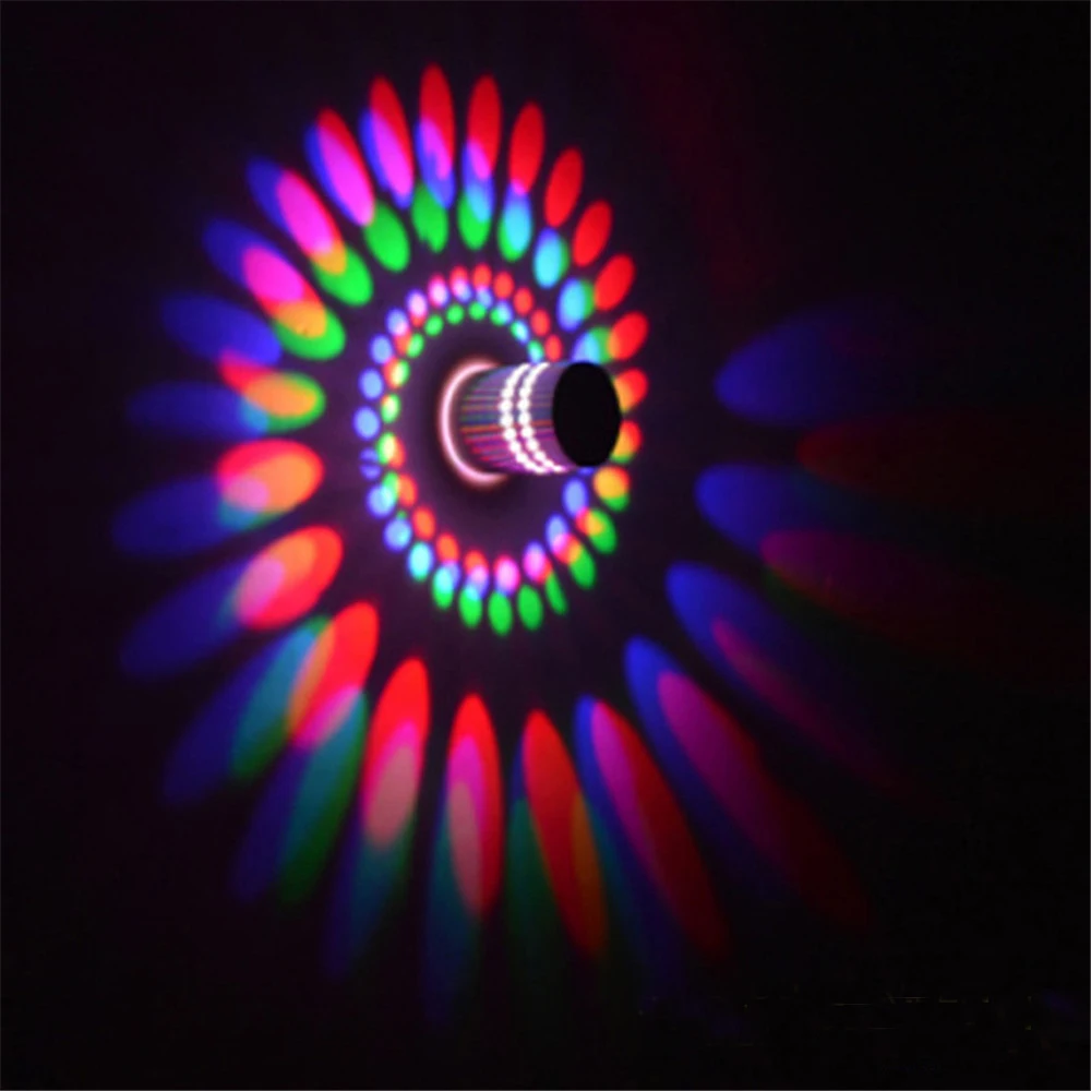 Светодиодный настенный RGB светильник 3 Вт с пультом ДУ|Комнатные настенные LED
