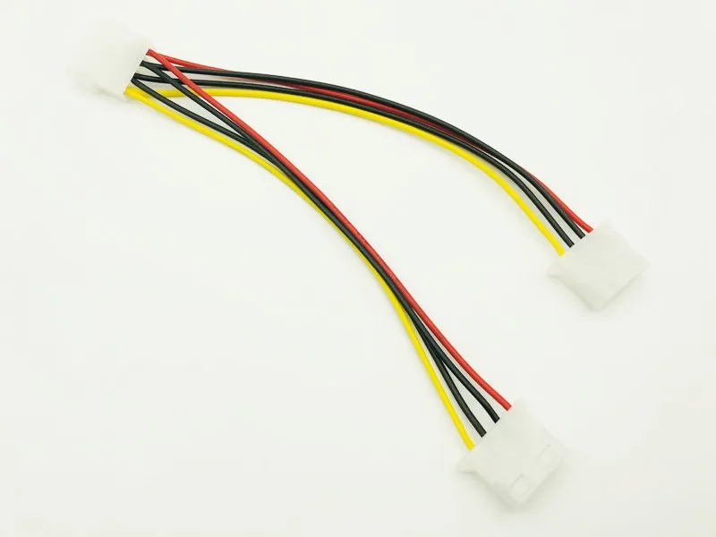 5 шт. 4Pin Molex Male 2 порта IDE Женский блок питания сплиттер Кабель адаптер компьютерный