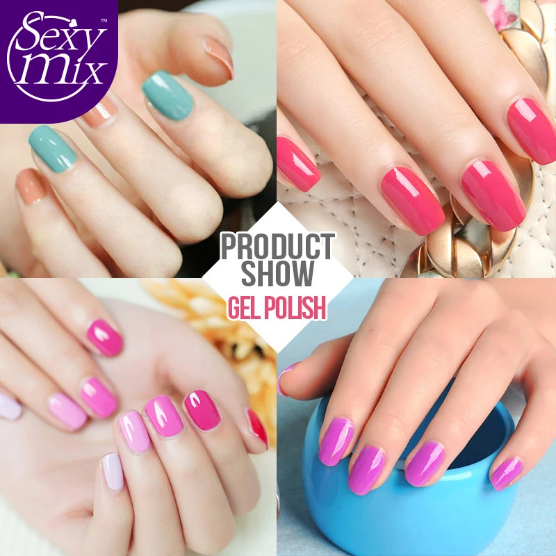 Сексуальная смесь 9 мл Гель Лак Для Ногтей nail Art Маникюр 60 Цвета Soak Off DIY Польский