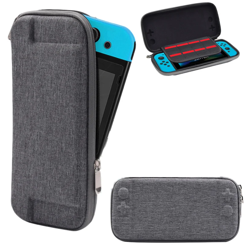 

Nintend Switch Hard Bag Shell Storage Travel Carry Pouch Case for Nintendos Switch NS Console Protective Gray Bags Pack Holder