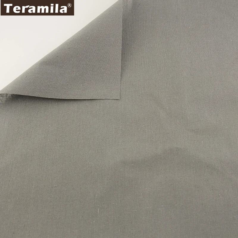 Solid Grey Color Home Textile Cotton Linen Fabric Sewing Material Tissu Tablecloth Pillow TERAMILA Bag Curtain Cushion CM | Дом и сад