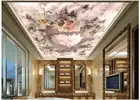 Пользовательские 3d обои 3d потолочные фрески обои Dream cloud sky angel zenith condole top background настенные фрески для спальни