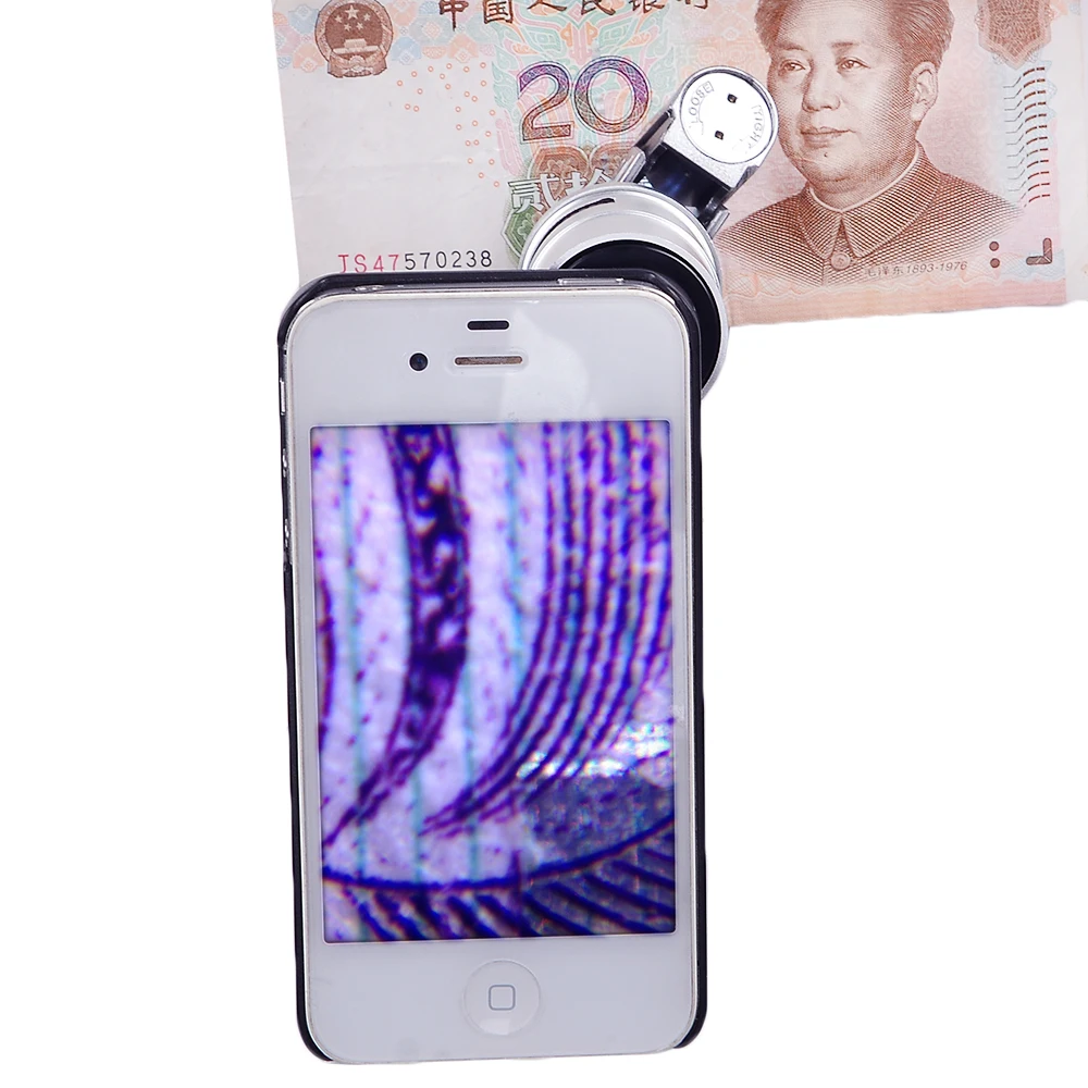 Новейший портативный светодиодный микроскоп 200X с увеличительным стеклом и