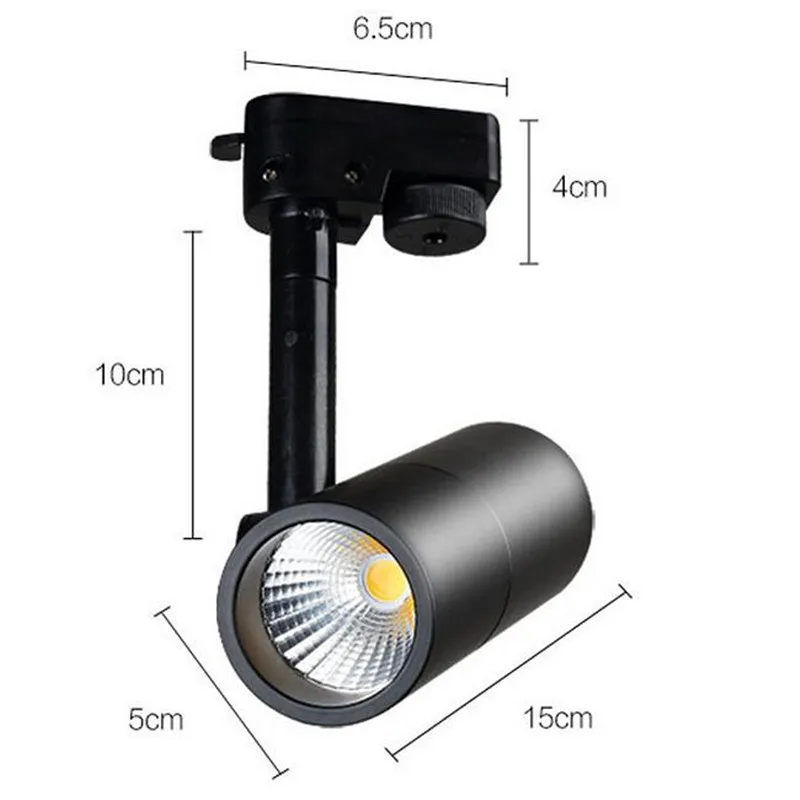 10 шт./лот светодиодная подсветка 7 Вт 15 COB Rail Lights Spotlight равная 150 галогенная лампа