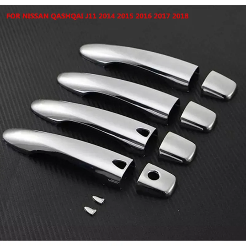 Подходит для NISSAN QASHQAI J11 2014 2015 2016 2017 2018 хромированная дверная ручка крышка чаши