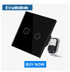 Eruiklink ЕС/Великобритания rf433 переключатель дистанционного управления умный дом настенный выключатель, беспроводной пульт дистанционного управления светильник переключатель, сенсорный выключатель 220 В