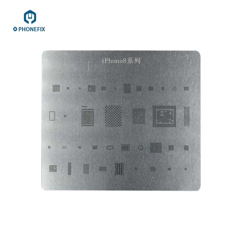 

Многофункциональный трафарет PHONEFIX для реболлинга BGA для iPhone 8 8P X CPU NAND Flash IC Chip нагревательный ремонт Оловянная сетка