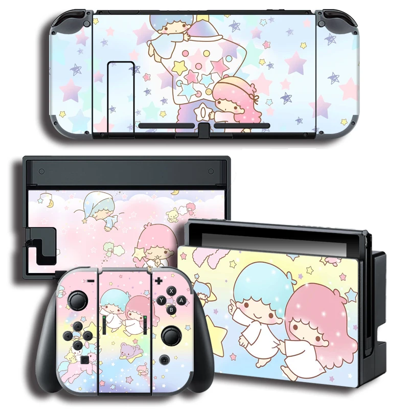 Защитная крышка Наклейка Виниловые наклейки на кожу для nintendo Switch NS консоль+ контроллер+ подставка держатель маленькая наклейка на две звезды s
