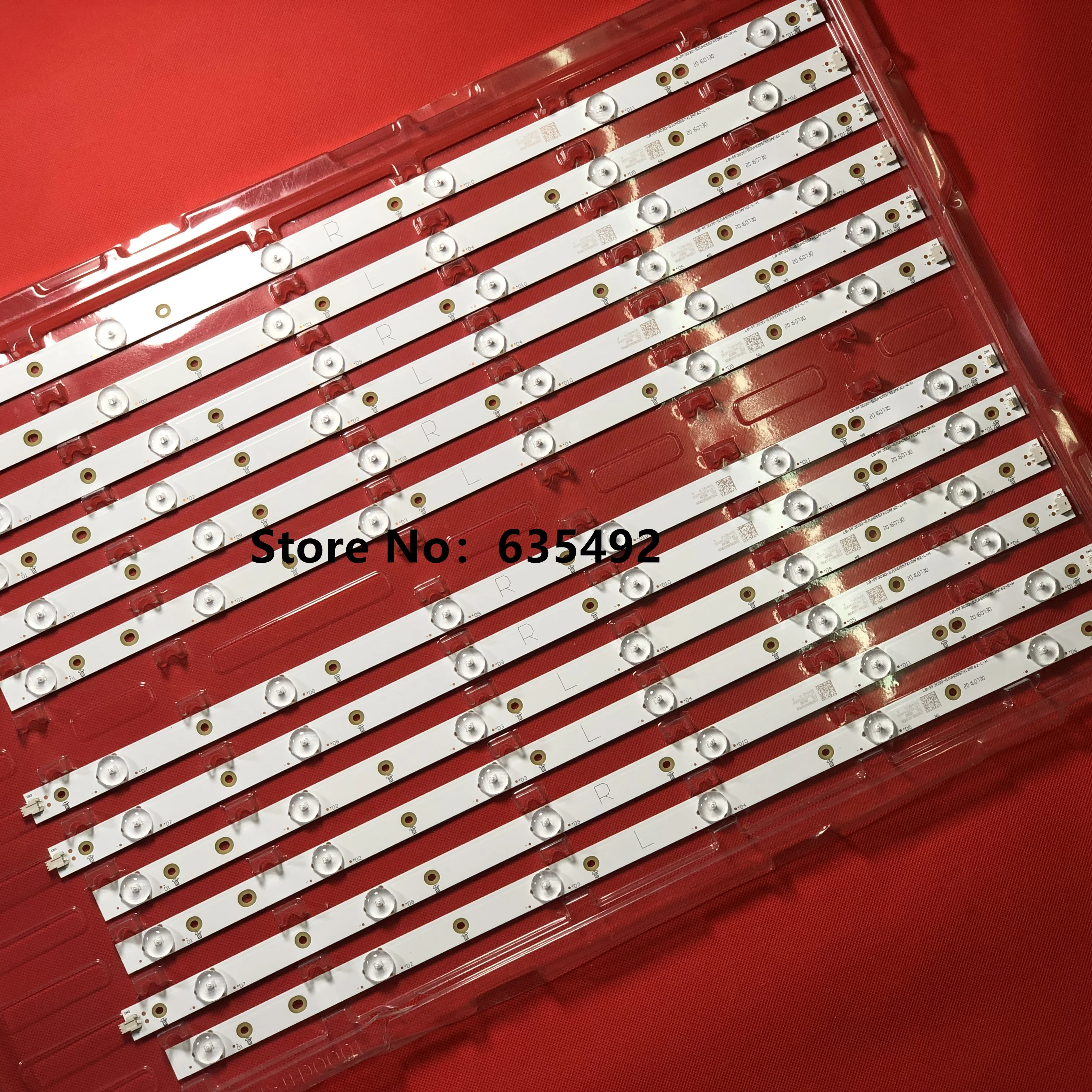 

New 12Pieces LED Backlight strip For Ph ilips 55" TV LB55023 55PFL6840/T3 55PFL6340/T3 YX-55023010-1A742 55PFL6540 12lamps