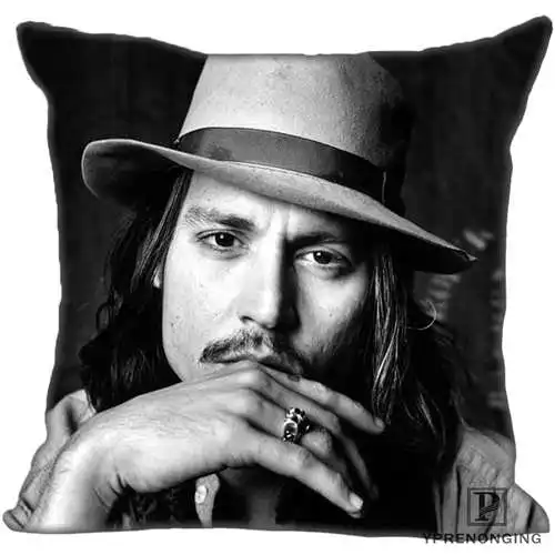 Pillowcase Для наращивания с лучшими продажами от Джонни Деппом(2) Наволочка на подушку, спальня дома квадратная Наволочка на молнии(с одной стороны)#190404-01-106 - Цвет: Pillowcase