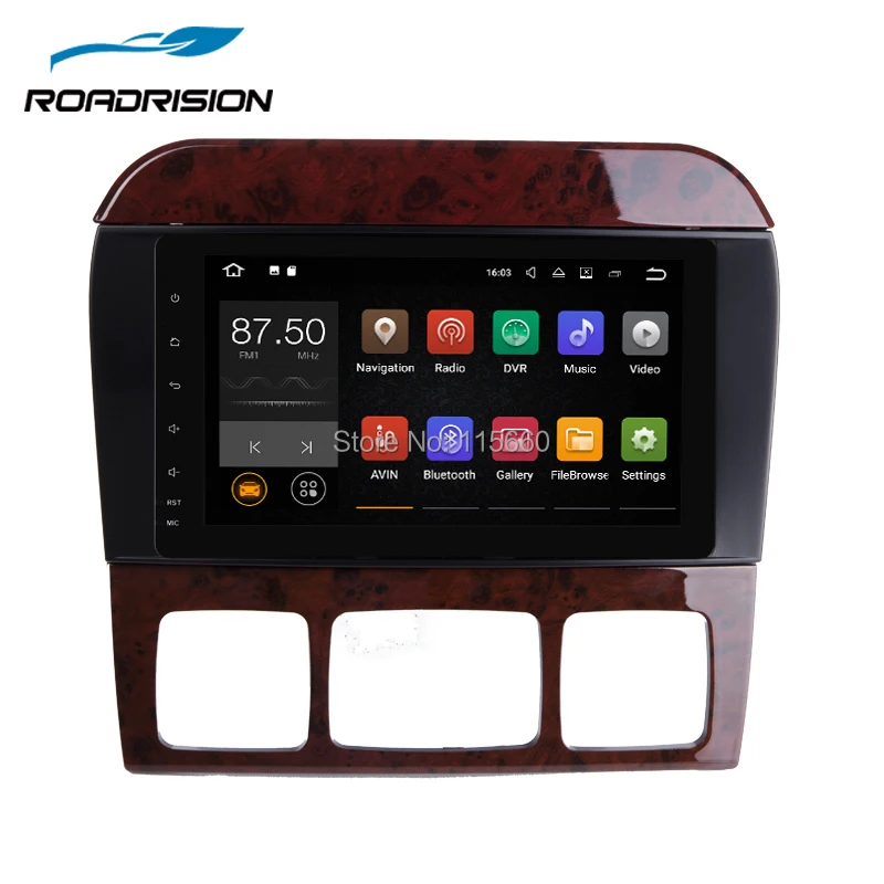 Roadrision 9 Inchs Android 7.1.1 Автомобильный мультимедийный плеер для Mercedes Benz s класса W220 W215
