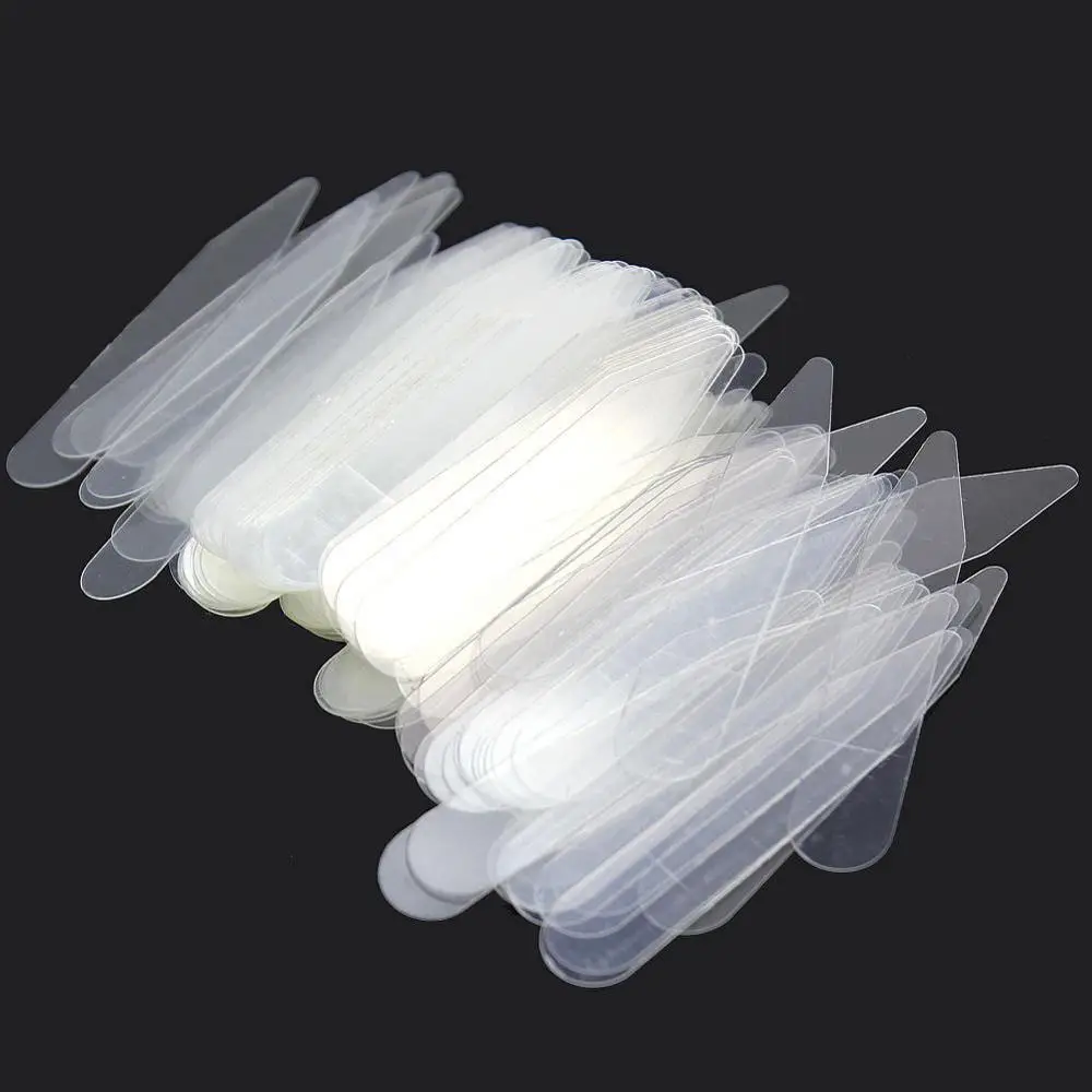 SHANG ZUN, 200 шт, пластиковый, прозрачный, воротник, ребра жесткости, остается, костями, набор для платья, рубашки, мужские подарки, прозрачный пластик, воротник остается, 2 размера