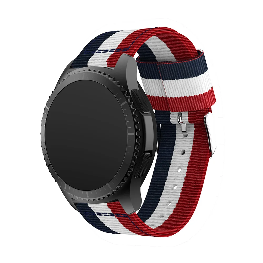 Классические нейлоновые браслеты для Samsung Gear S3 Смарт-часы браслет 46 мм Сменные