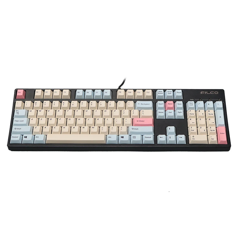 Keycap PBT вишневый профиль розовый синий 111 клавиш для механической клавиатуры