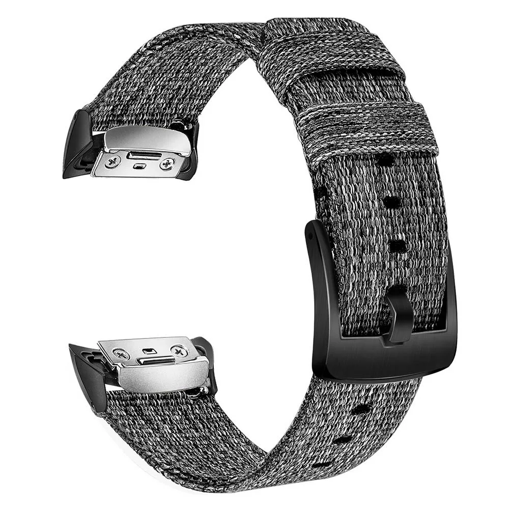 Холщовый нейлоновый ремешок для Samsung Gear Fit 2 SM R360 / Fit2 Pro R365 сменный часов спортивный
